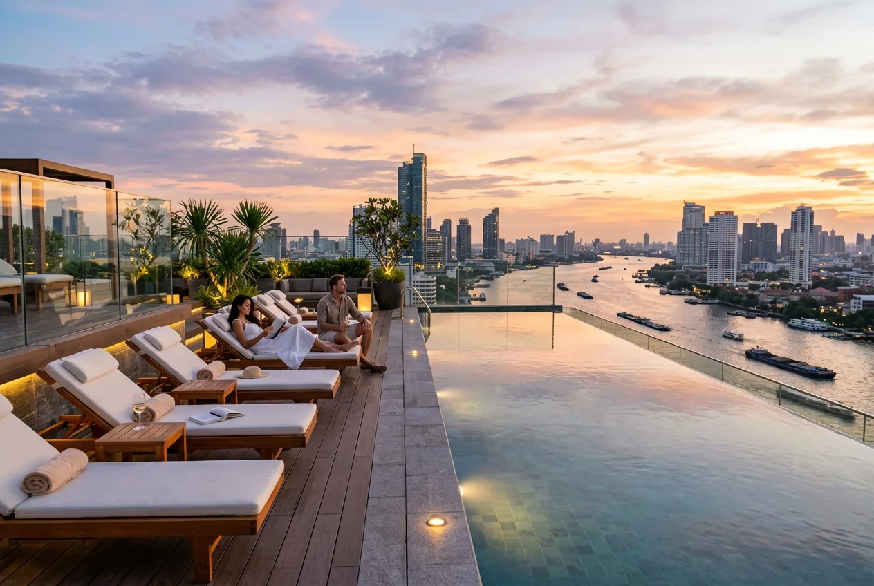 Rooftop Pool View