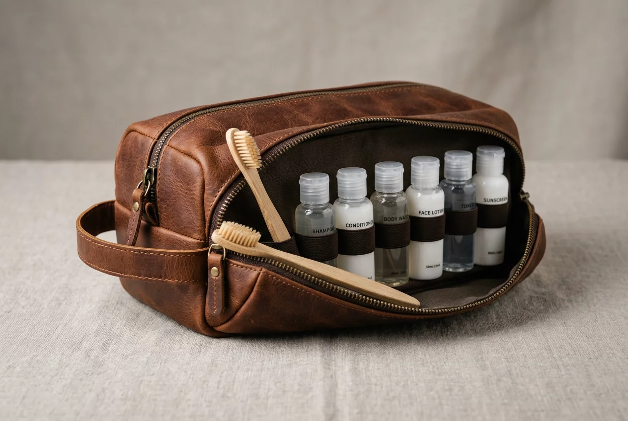 Organized suitcase